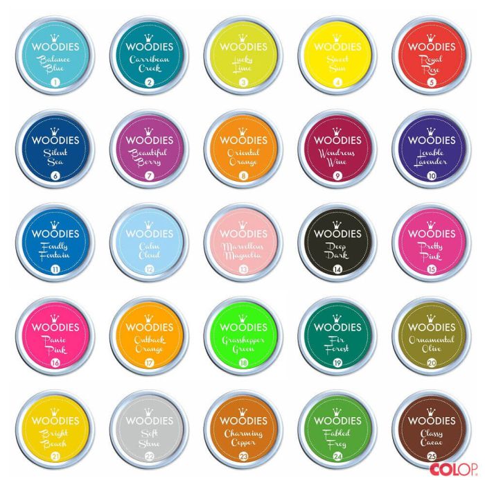 Woodies Stamp Pads - 25 colours available