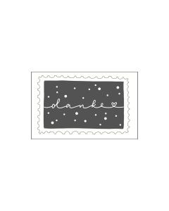 M&B Stamp - Briefmarke- danke - 35x55mm